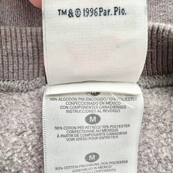 VINTAGE Bubba Gump Shrimp Co. Crew Neck Stupid is as Stupid Does Grey Sweatshirt - Picture 6 of 7